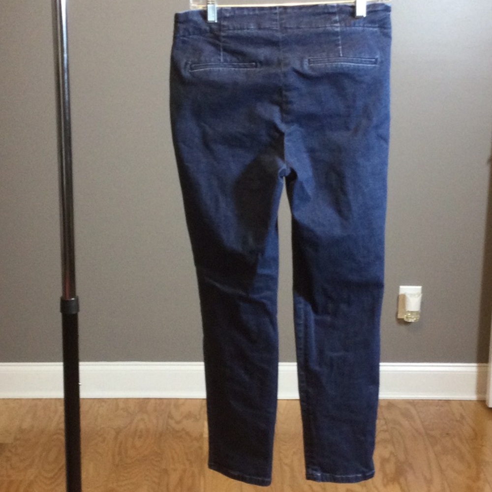 6 Talbots Heritage Ankle Side Zip Blue Denim Jeans - Picture 7 of 16